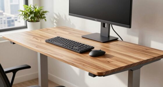 proper desk and monitor height