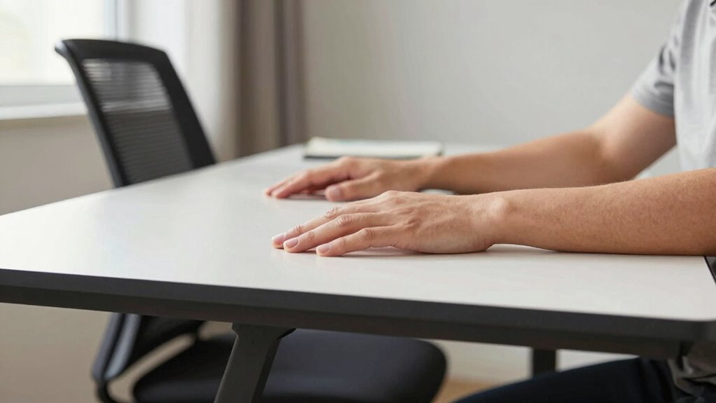 proper ergonomic desk height