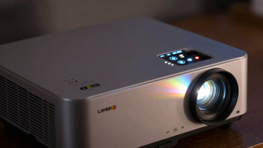 proper projector brightness and placement