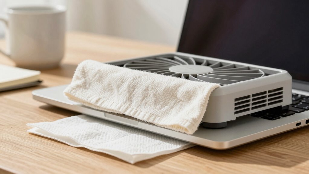 quiet fan with household items