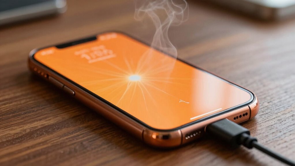 recognize overheating during charging