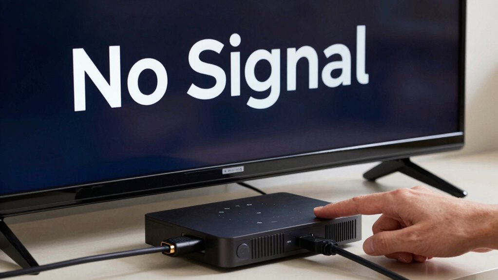 reset devices and check cables