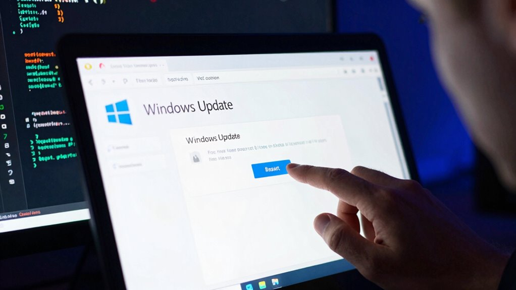 restart windows update services
