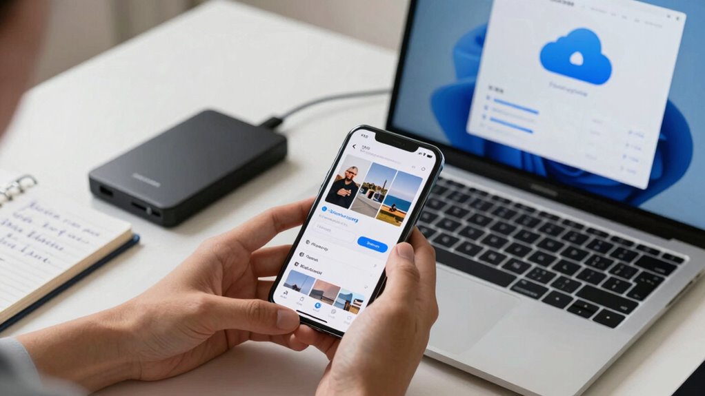restore photos from backup