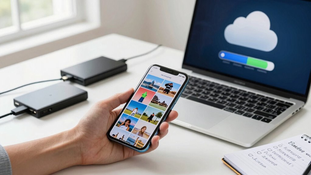 secure android photo backups