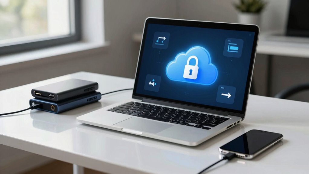 secure cloud backup setup