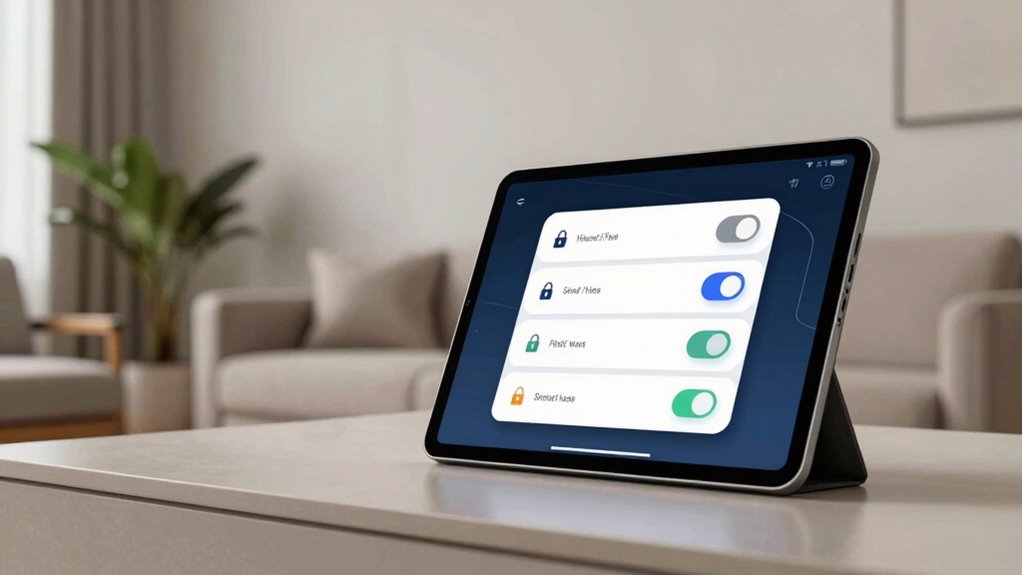 secure smart home settings