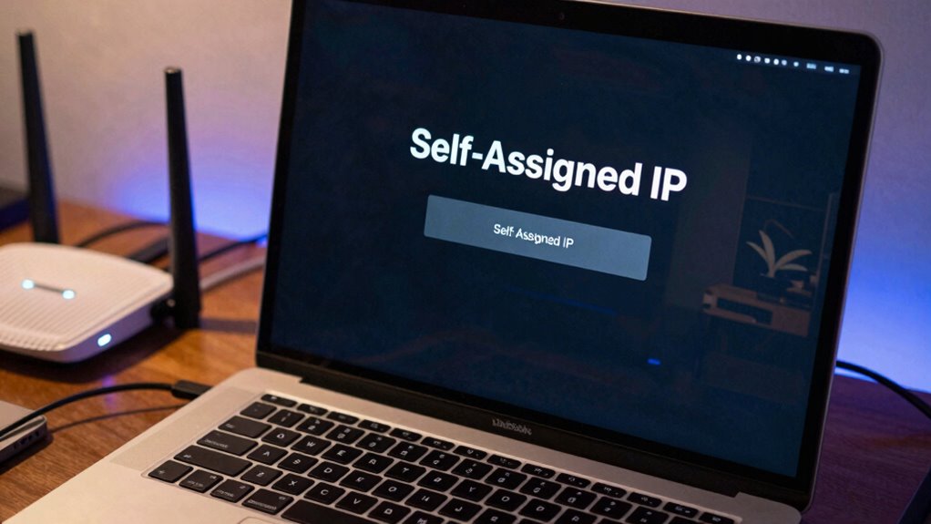 self assigned ip disrupts connectivity