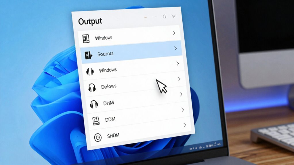 set default sound device