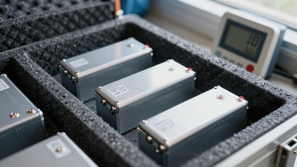 store batteries in cool dry conditions