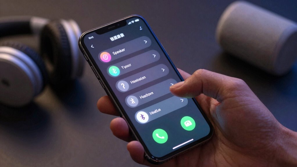 test call audio modes