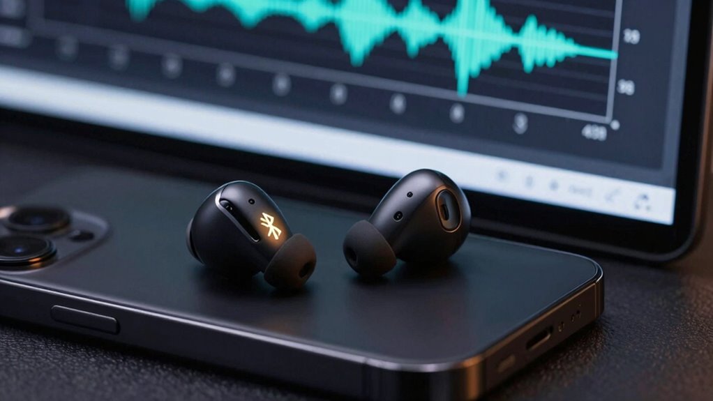 test device audio synchronization