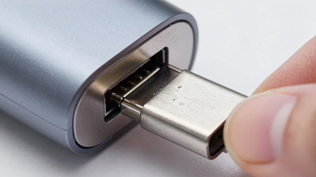 test device usb c recognition