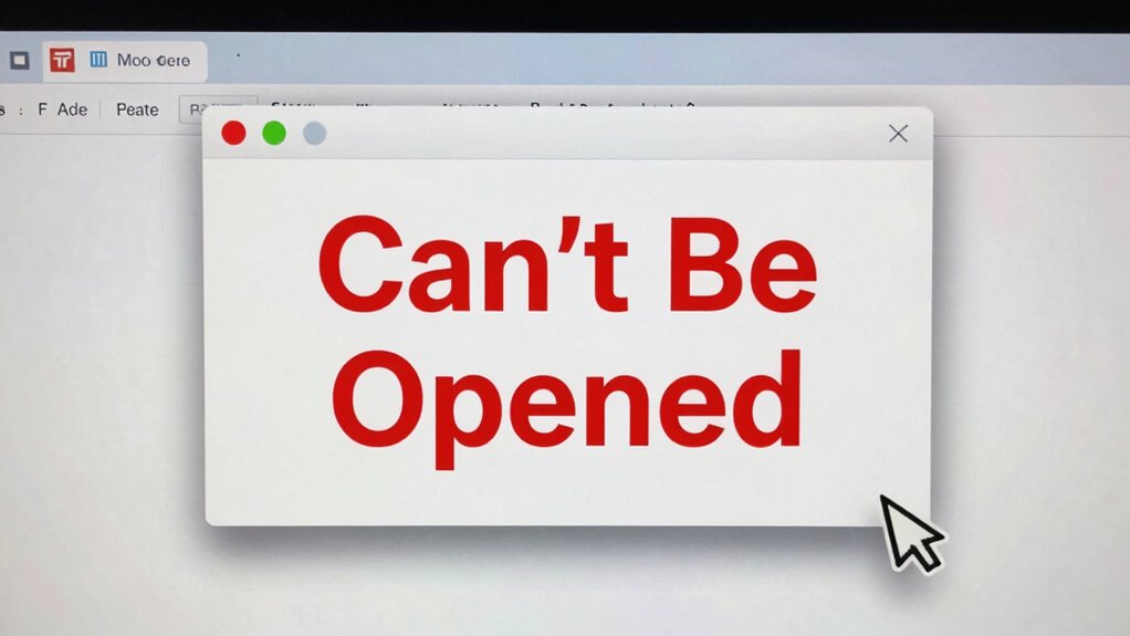 troubleshoot app opening errors