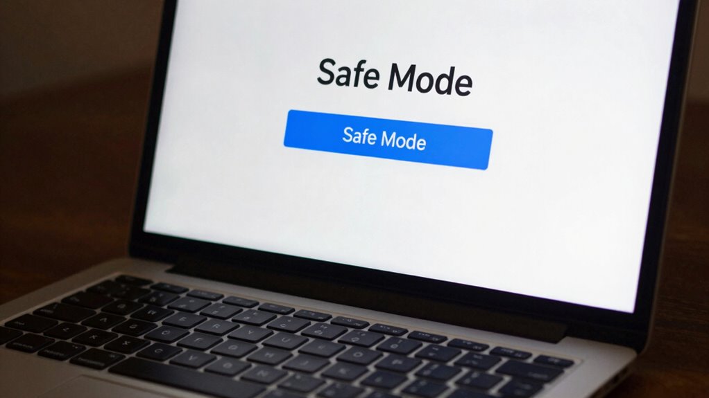 troubleshooting with safe mode