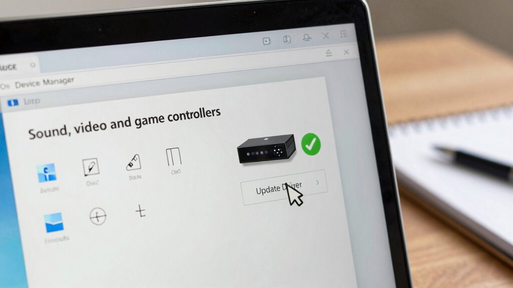 update reinstall sound drivers