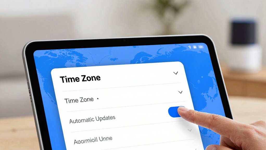 verify and adjust time zone