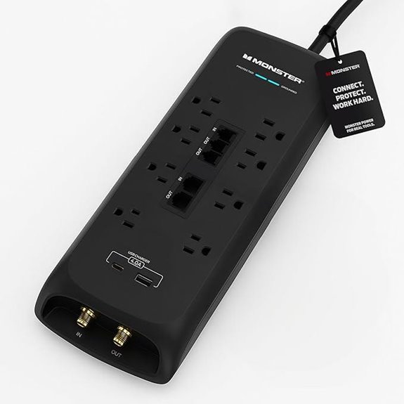eight outlet surge protector