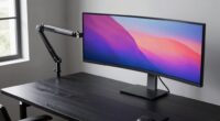 monitor arms for thick desks
