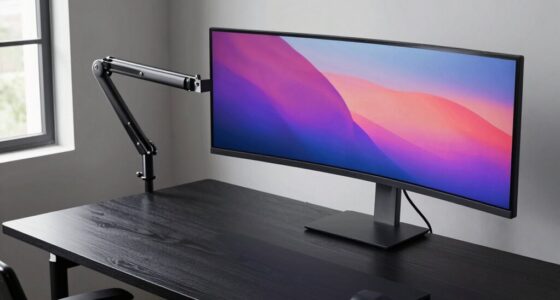 monitor arms for thick desks