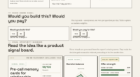 Pre-Call Memory Cards For Relationship-First Sales Strategies